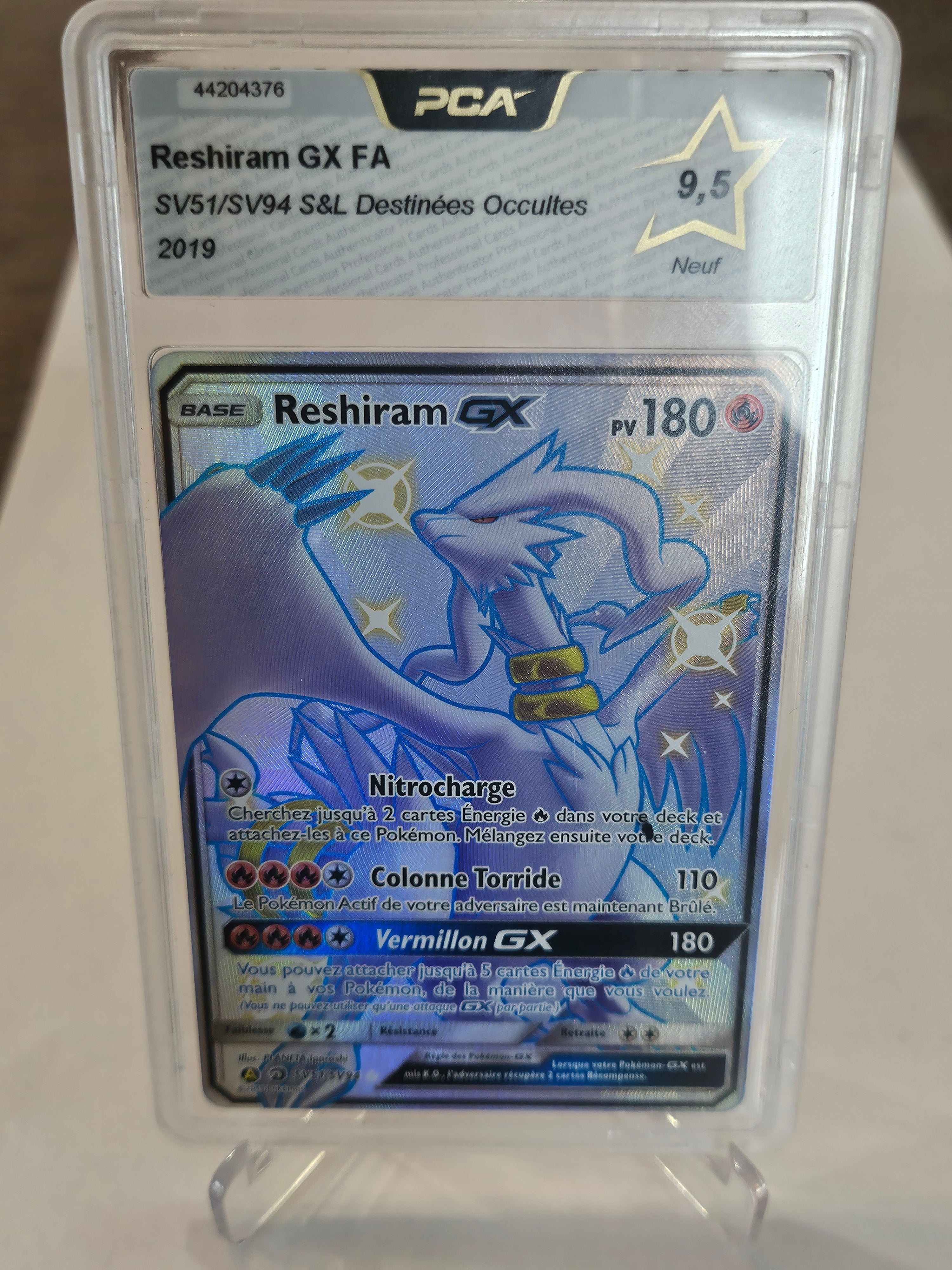 Reshiram GX SHINY PCA 9,5